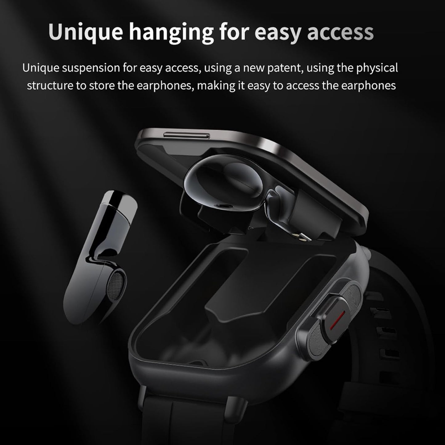 DENASH Smart Watch with Earbuds 2.01" HD Screen Fitness Watch 2 in 1 Smartwatch and Earbuds