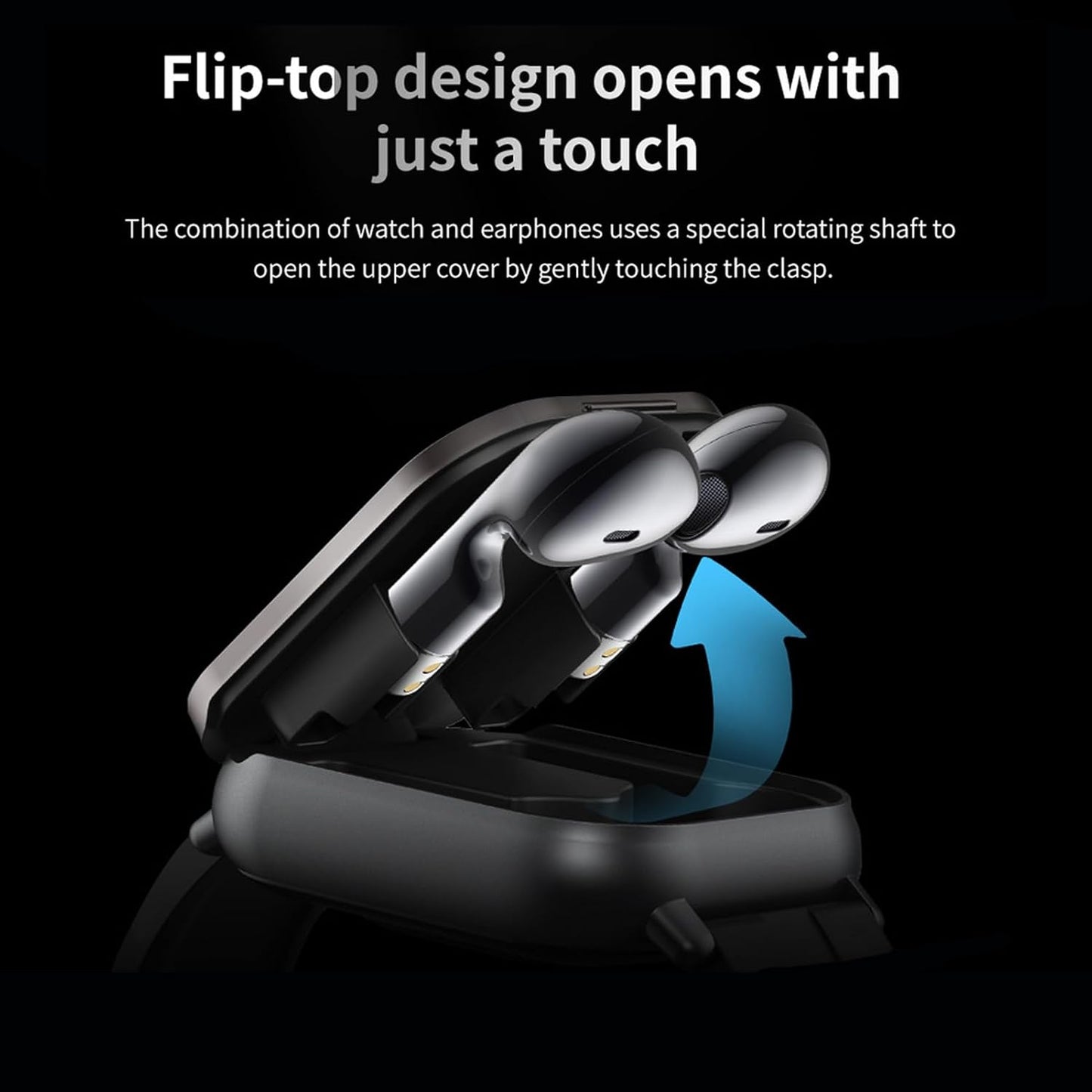 DENASH Smart Watch with Earbuds 2.01" HD Screen Fitness Watch 2 in 1 Smartwatch and Earbuds