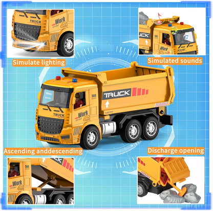 Excavator and Dump Truck Toy Set - RC Construction Vehicles
