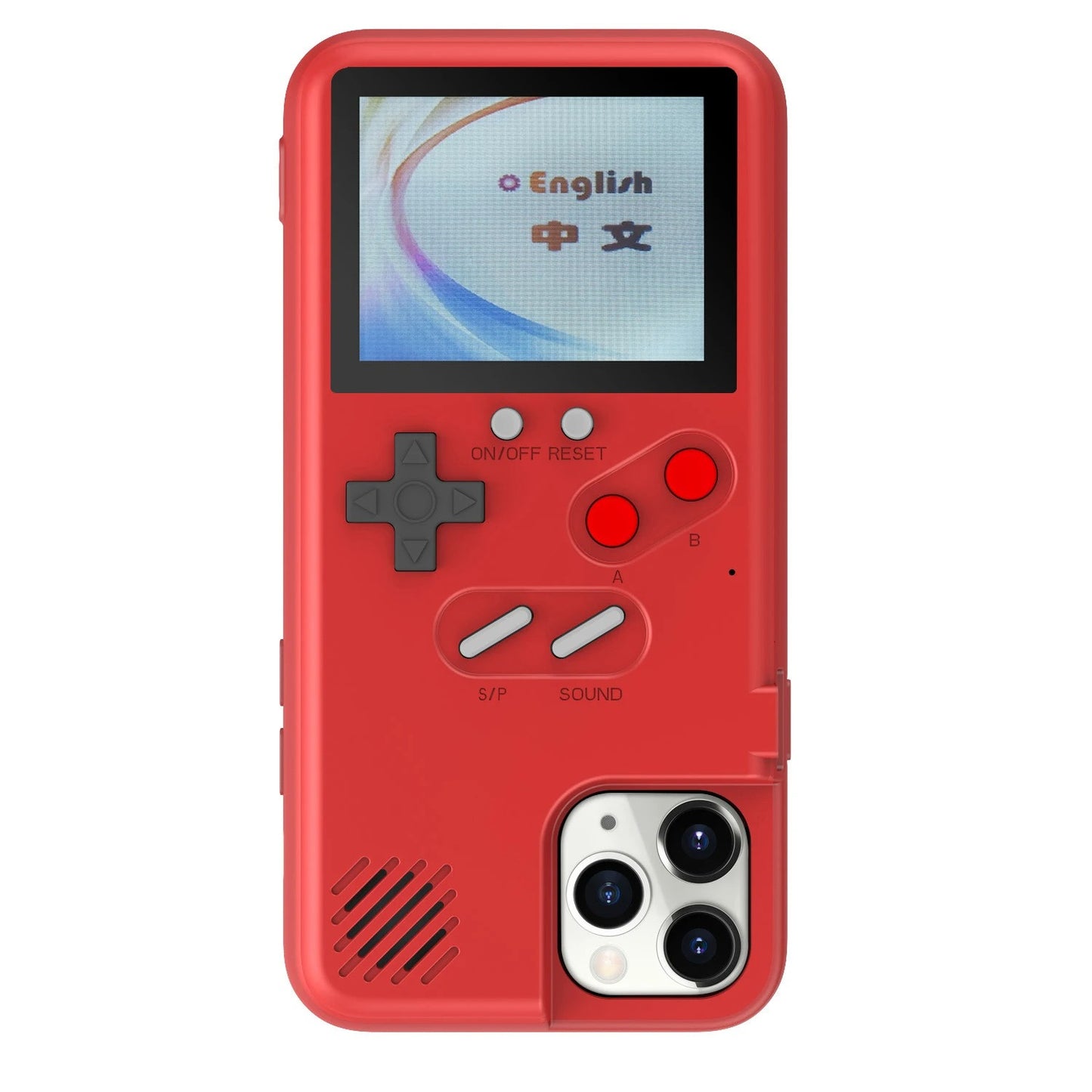 Nostalgia Gameboy Case for iPhone 8- iPhone 14 Pro Handheld Retro 36 Classic Games